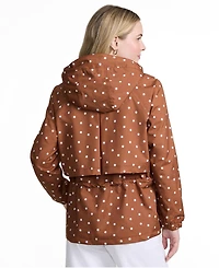 Lands' End Women's Print Squall Packable Rain Jacket