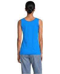 Lands' End Women's Tall Cotton Tank Top