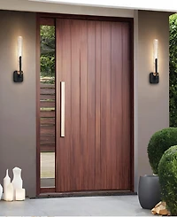 Cwi Lighting Curva 19" Metal Outdoor Sconce
