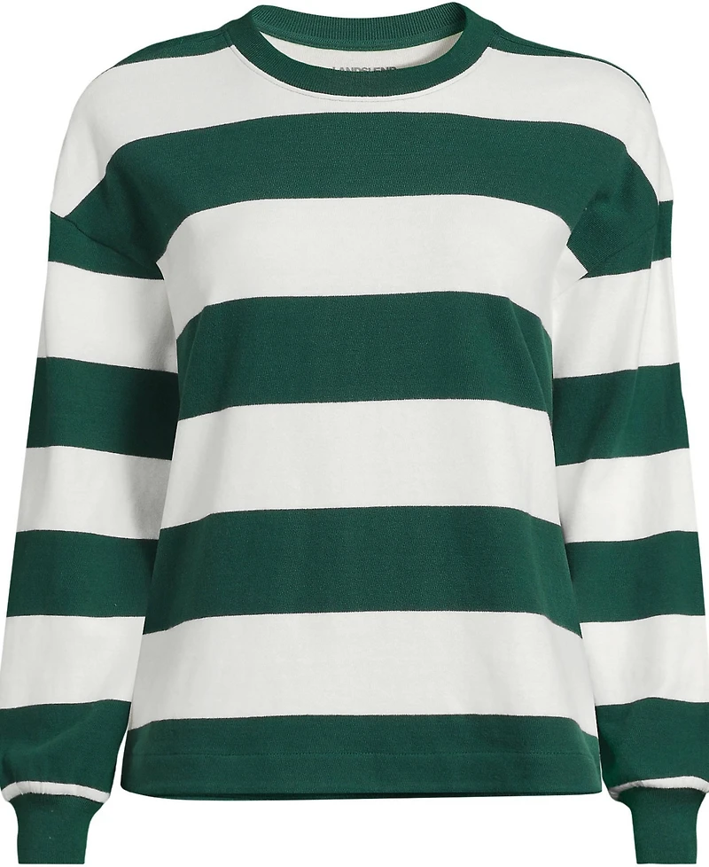 Lands' End Women's Long Sleeve Mariner Jersey T-Shirt