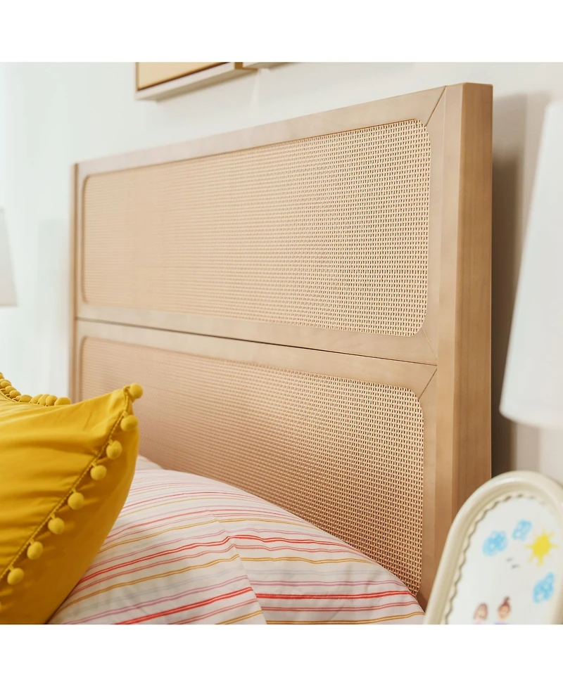 Max & Lily Elio/Rattan Full Single Bed