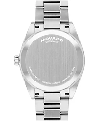 Movado Men's Vantage Swiss Quartz Silver Stainless Steel Watch 40mm