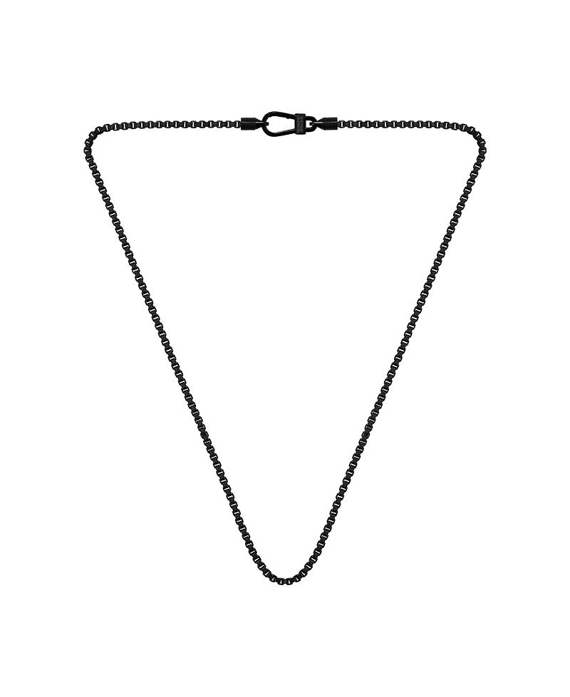 Hugo Boss Men's Liam Ionic Plated Black Steel Necklace