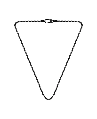 Hugo Boss Men's Liam Ionic Plated Black Steel Necklace