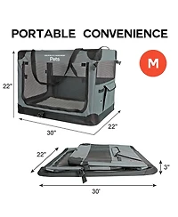 Ashfield and Harkness: 30" Soft Collapsible Dog Crate