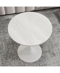 Flynama 27.6" Round Marble Vein Coffee Table, Base