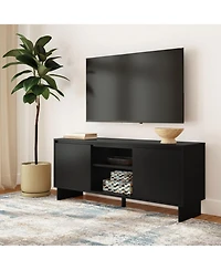 Plank+Beam Modern Tv Stand, 2 Door with Middle Shelf (1499 x 406 635mm / 59 16 25in