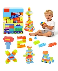 Sugift Stem Montessori Building Blocks 150-Piece Set, Ages 3+
