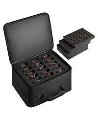 Sugift Miniature Storage Carrying Figure Bag for 1:500-1:750 Scale Models with 3 Foam Layers