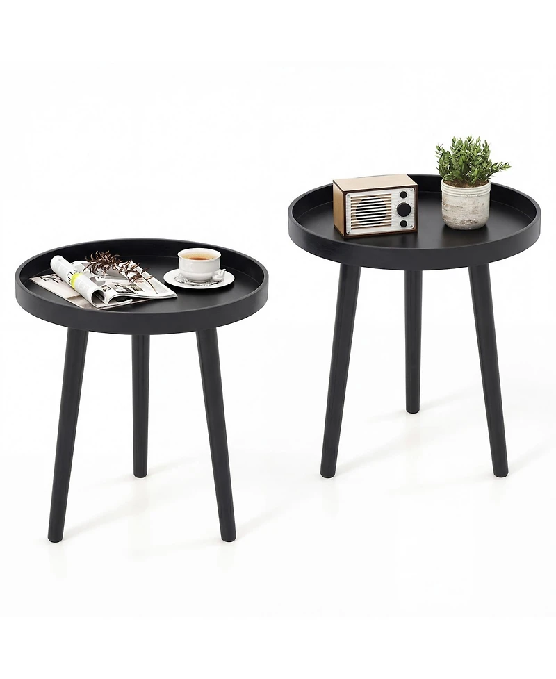Costway Round Side Table Sofa Coffee End Accent Nightstand Home Furniture.