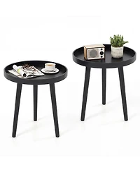 Costway Round Side Table Sofa Coffee End Accent Nightstand Home Furniture.