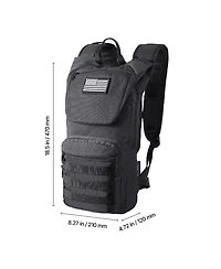 Sugift 3L Tpu Hydration Backpack Tactical Molle Water Daypack with Storage for Hiking Running Cycling