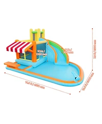 Sugift 14.9 x 12.8 x 7.8 ft Inflatable Water Slide Bounce House, For 3 to 4 Kids, Ages 3-8