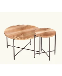 Flynama 2-Piece Radial Pattern Cylindrical Table Set