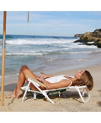 SUNNYLiFE Deluxe Beach Chair: Seagrass Sage Block