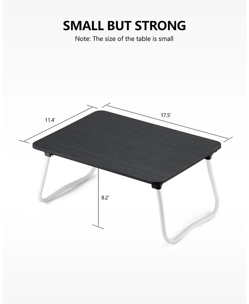 Gnuadz Laptop Bed Desk Foldable Portable Stand Mini Table Breakfast Picnic Drawing Couch Floor