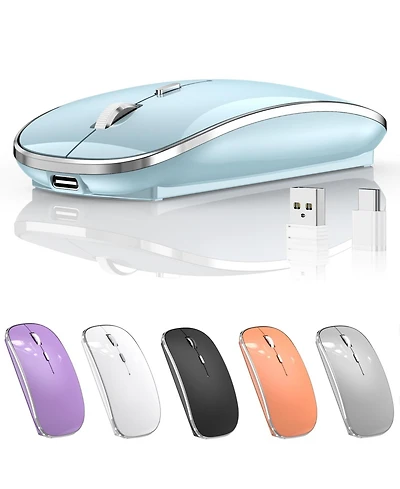 Lofree Rechargeable Silent Wireless Mouse Dual Mode 3 Adjustable Dpi Portable