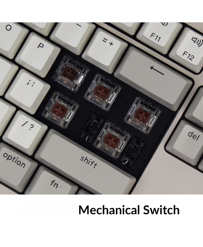 Lofree Wired Mechanical 104-Key Full-Size Keyboard for Windows and Mac