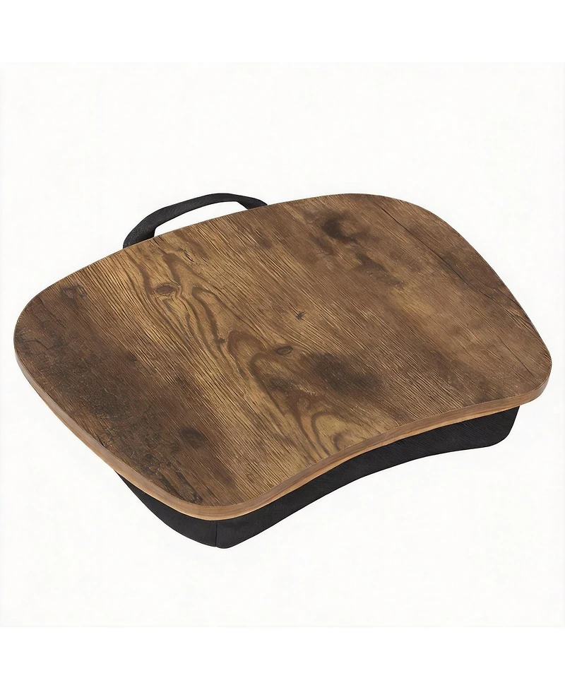 Gnuadz Lap Desk Bed Tray Laptop Table With Handle Cushion