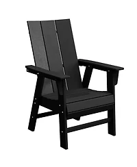 WestinTrends Outdoor Patio Hdpe Plastic Modern Adirondack Dining Chairs (Set of 2)
