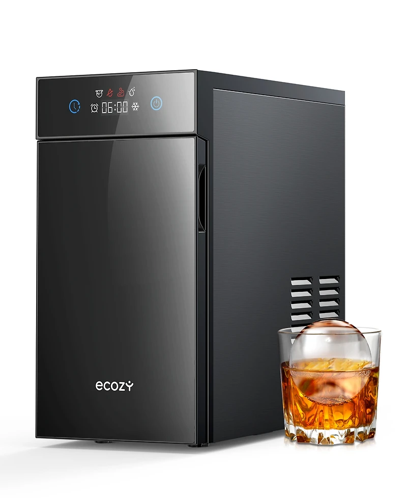 Ecozy Chillio 2.1" Clear Ice Ball Maker, 48 Spheres/Day