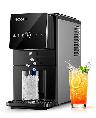 Ecozy Chillio Nugget Ice Maker, 40 lbs/Day, Touchless Dispensing