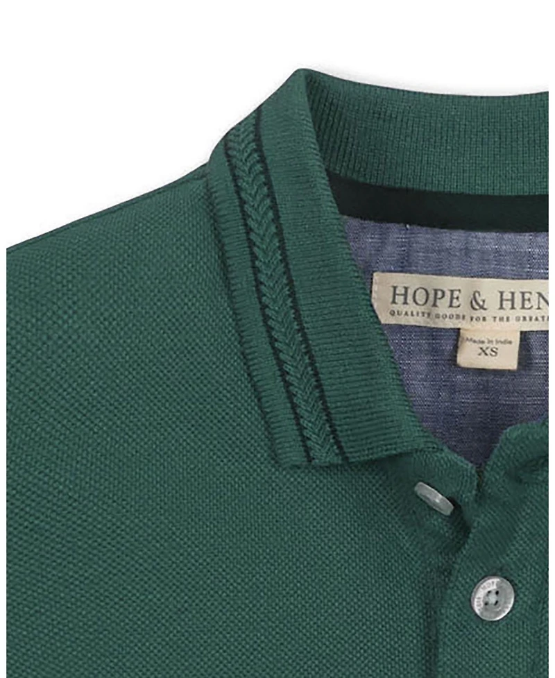 Hope & Henry Toddler Boys ( 2T to 4T ) 'Short Sleeve Knit Pique Polo Shirt