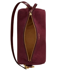 Lauren Ralph Lauren Suede Small Blaike Barrel Handbag