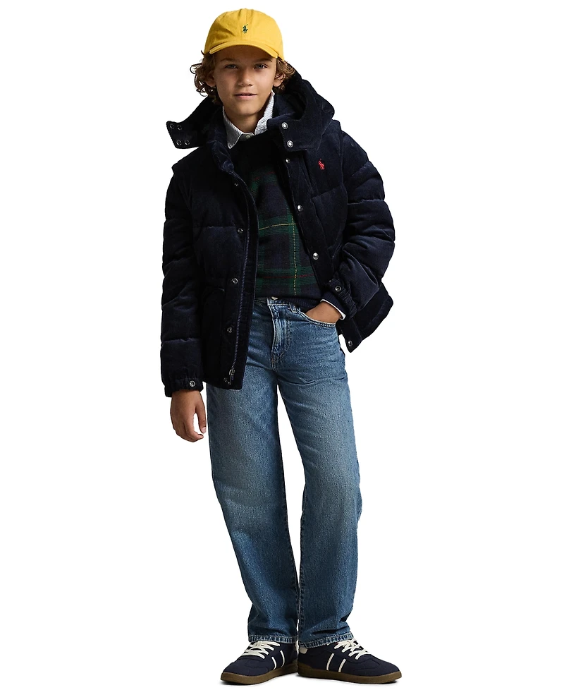 Polo Ralph Lauren Boys' 8-20 Convertible Corduroy Down Jacket