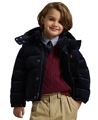 Polo Ralph Lauren Boys' 2T-7 Convertible Corduroy Down Jacket