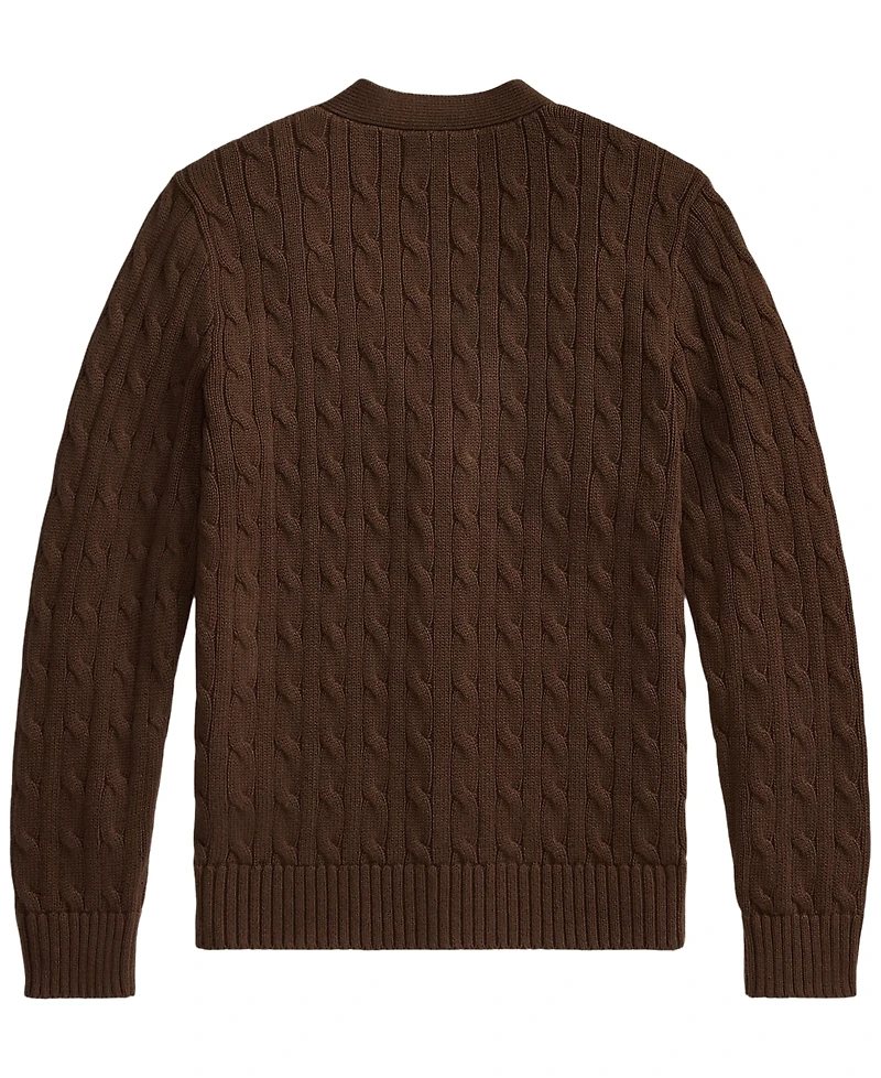 Polo Ralph Lauren Boys' 8-20 Cable-Knit Cotton V-Neck Cardigan