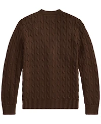 Polo Ralph Lauren Boys' 8-20 Cable-Knit Cotton V-Neck Cardigan