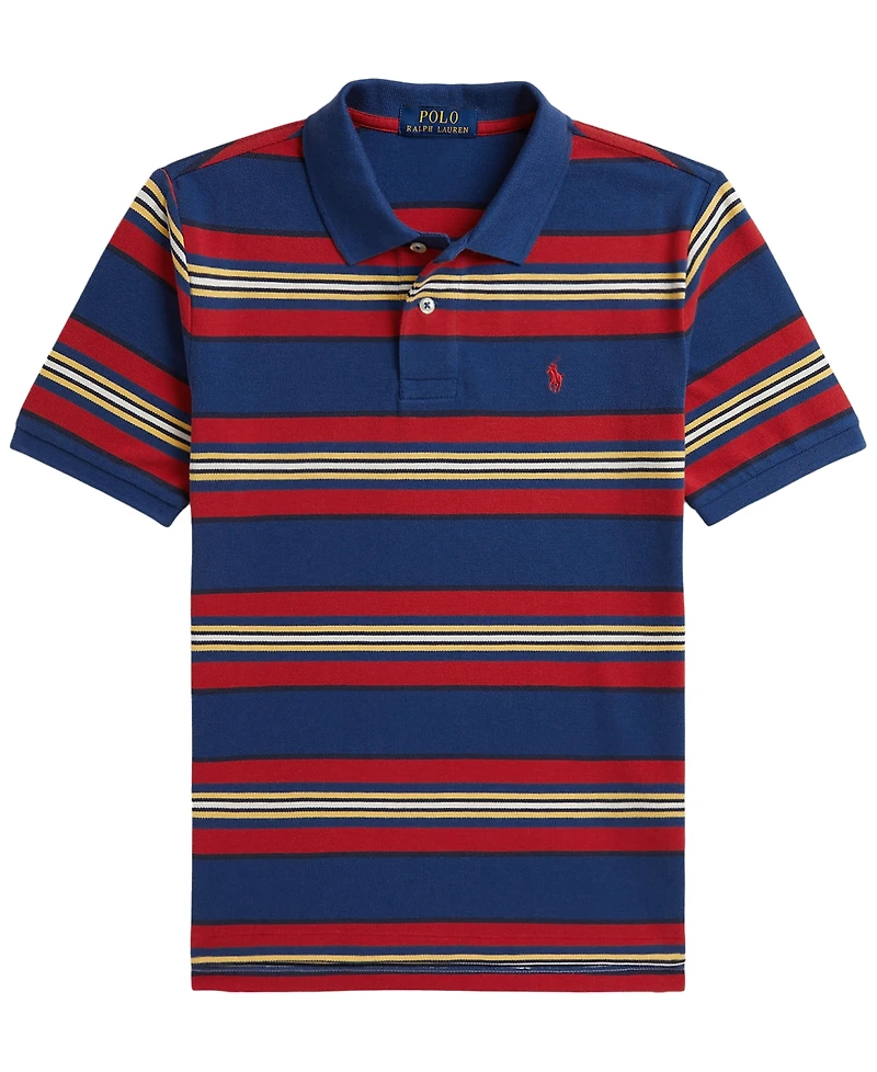 Polo Ralph Lauren Boys' 8-20 Striped Cotton Mesh Shirt
