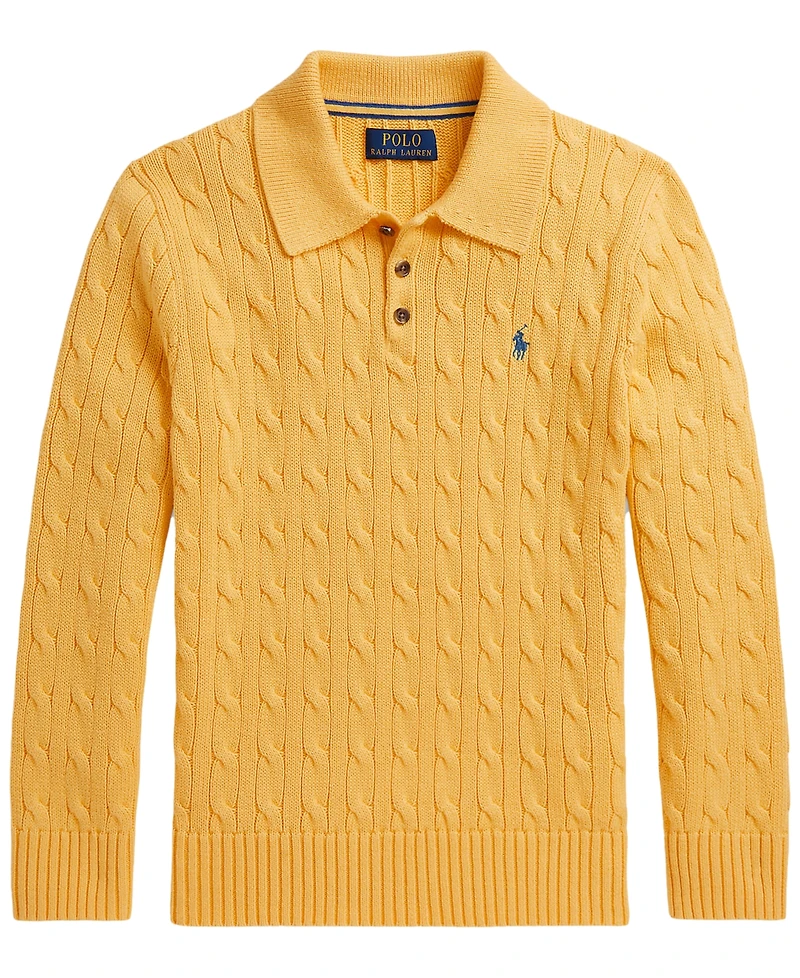 Polo Ralph Lauren Boys' 8-20 Cable-Knit Cotton Sweater
