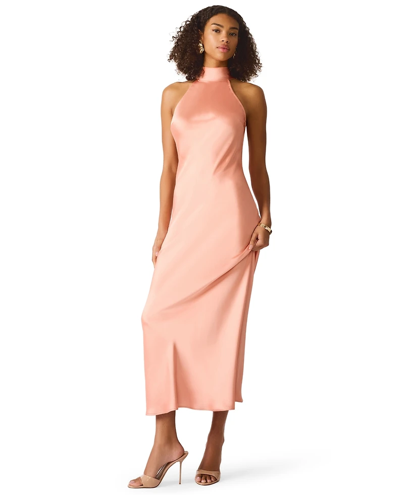 Steve Madden Women's Lara Satin Maxi Dress