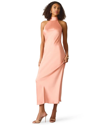 Steve Madden Women's Lara Satin Maxi Dress