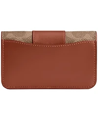 Coach Canvas Signature Essential Slim Mini Card Case Wallet