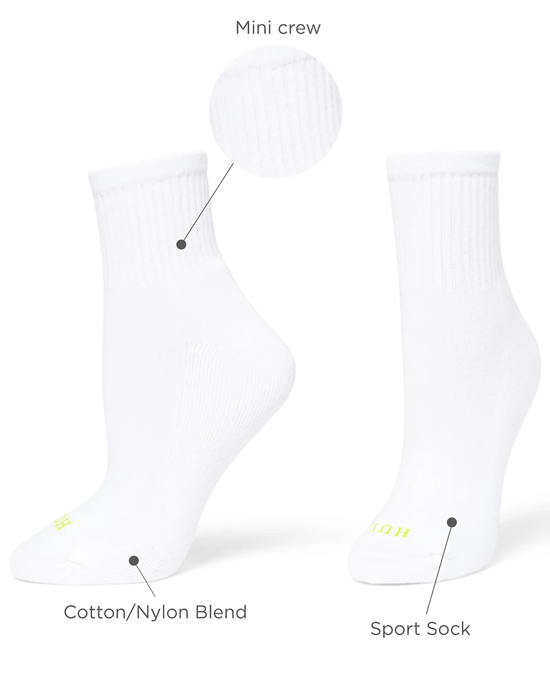 Hue Women's Mini Crew 6 Pack Socks U10227