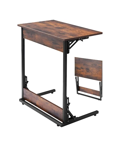 Slickblue Modern C Shaped End Table for Bedroom, Sofa and Office Use