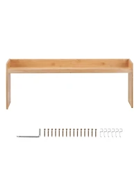 Sugift Over the Stove Spice Shelf Seasoning Organizer Countertop Storage Rack with 6 Hooks
