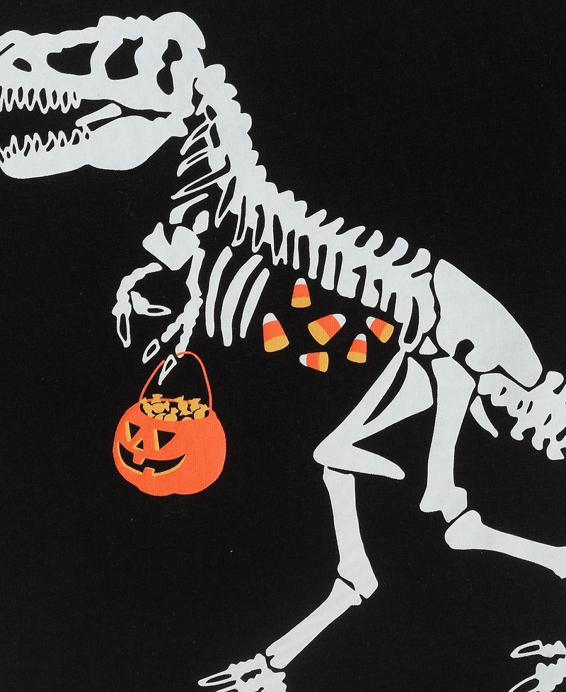 Andy & Evan Toddler Boys' 2T-4T Skeleton Dino Print Pajamas, 2-Piece Set