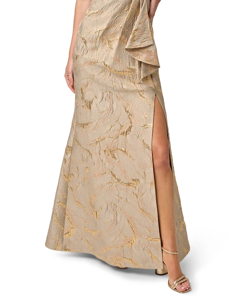 Adrianna Papell Women's Strapless Mermaid Metallic Dress