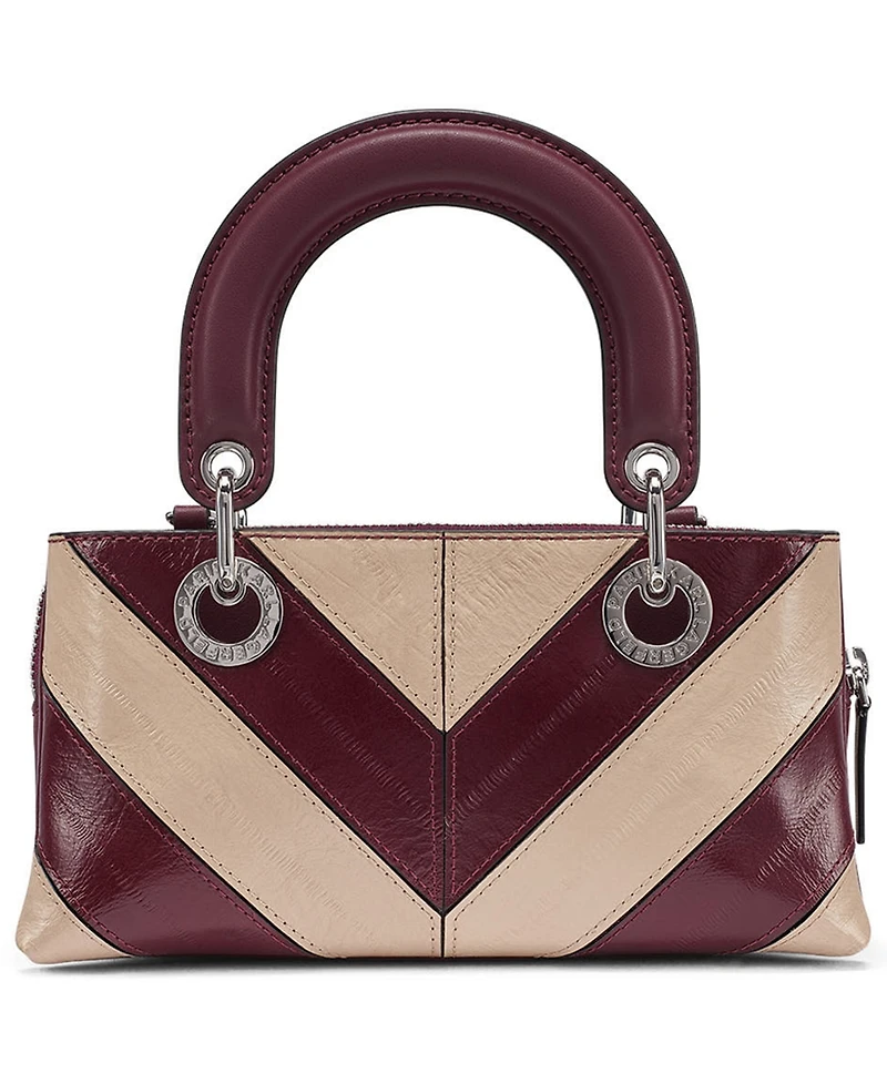 Karl Lagerfeld Paris Benoite Small Leather Satchel Handbag
