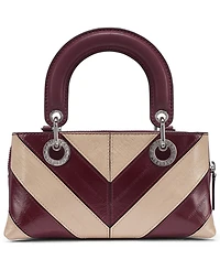 Karl Lagerfeld Paris Benoite Small Leather Satchel Handbag