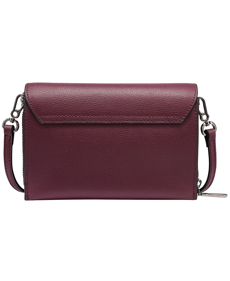 Karl Lagerfeld Paris Lourdes Mini Leather Crossbody