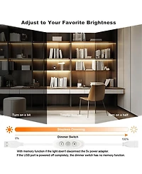 Lofree Dimmable Usb Cob Led Strip Lights Flexible Cuttable Task Lighting for Diy Projects