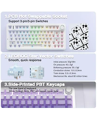Lofree Wanderfree F75 Pro Wireless Hot-Swappable Mechanical Gaming Keyboard