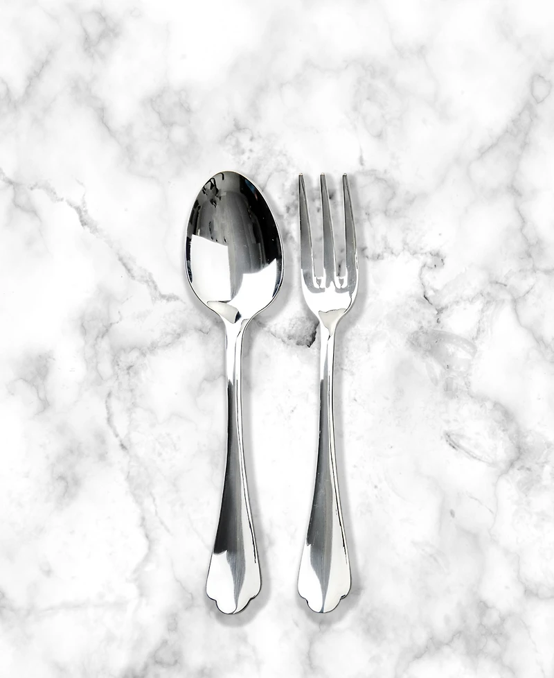 Mepra Serving Set Fork and Spoon Dolce Vita Flatware Set, Set of 2 Dolce Vita