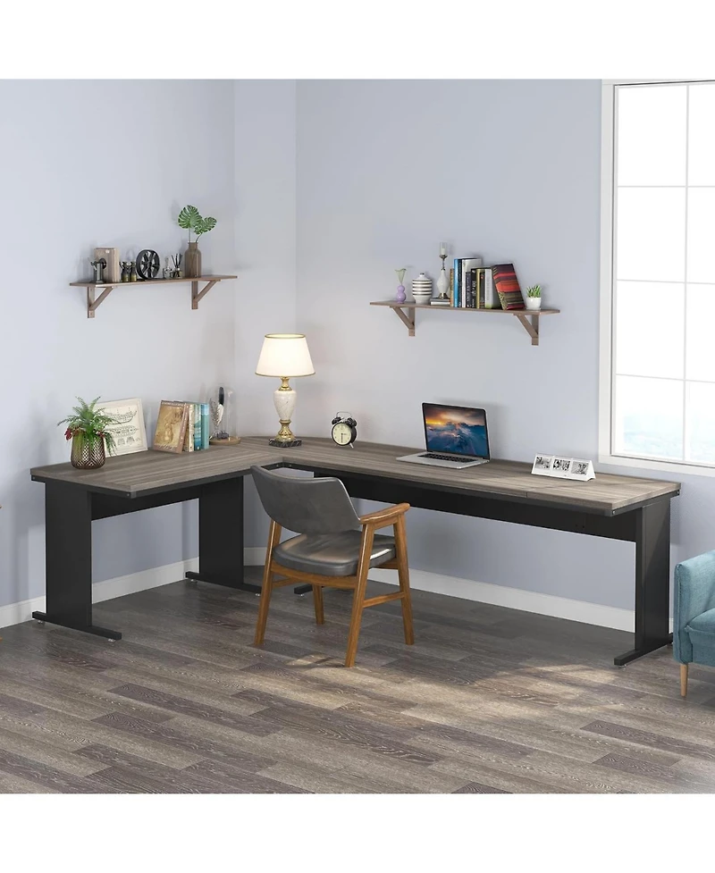 Tribesigns 83" L-Shaped Executive Desk