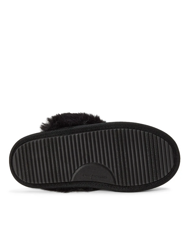 Dearfoams Women's Halloween Velour Scuff Slippers